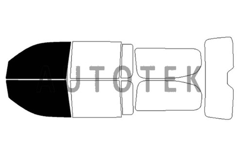 PreCut Film Front Two Door Windows Any Tint Shade For Jeep Wagoneer 2022-2025 - Picture 2 of 11