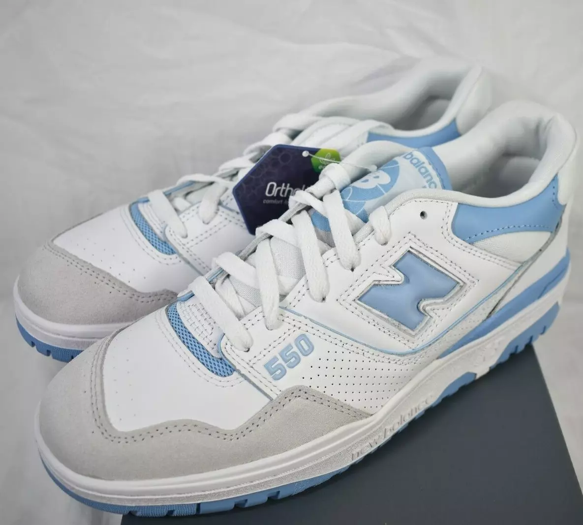 New Balance BB550LSB White Blue UNC University Multiple Sizes New Fast Ship