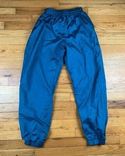 Vintage Dark Teal Windbreaker Lined Jogger Pants USA Small/Medium