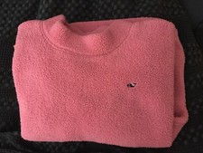 Vineyard Vines Light Pink Fleece Pullover Mock Neck Girls Size Large 14 