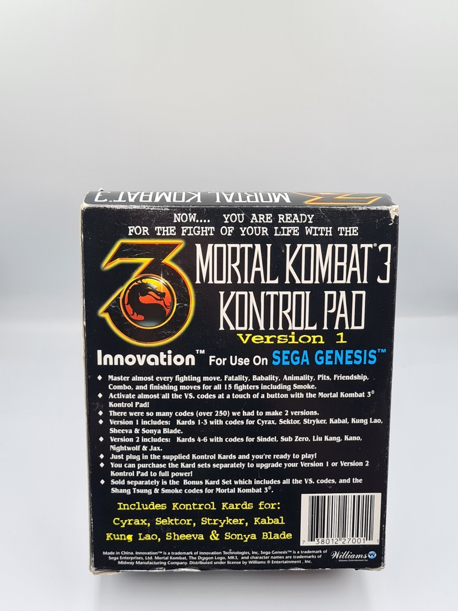 MANETTE MORTAL KOMBAT 3 Kontrol Pad Version 2 controller Sega Megadrive EUR 25,00 - FR