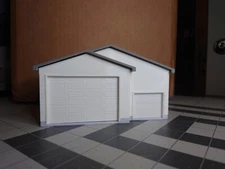 1:64 scale "Maple Street" 3-Car Garage-3D printed-Matt's Model Building