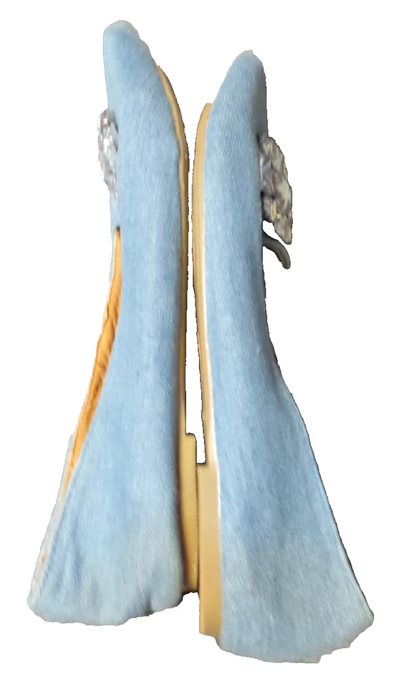 Mocasín plano Rampage Coolsie azul denim punta en punta adornado con gemas talla 7 M Foto 3 de 4