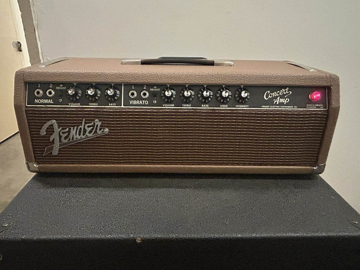 1964 Fender Concert Blackface Tube Amp Head Model AB763 Vintage