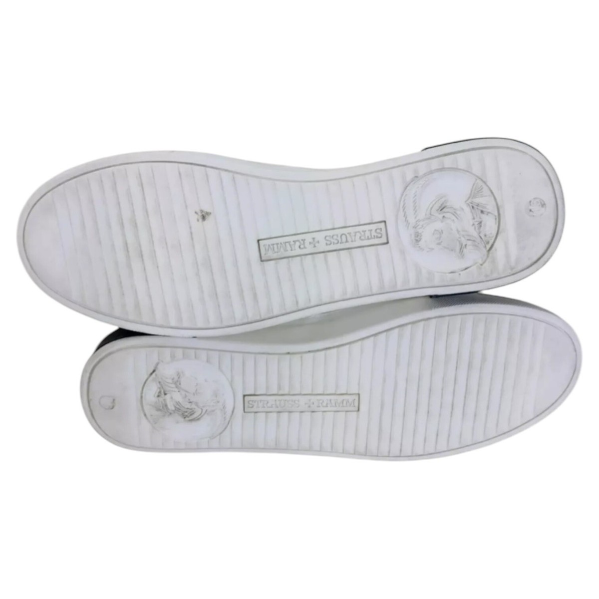 Strauss And Ramm White Men\'s Chukka Shoes Strauss & Ramm The Chukka-FK White High Top Knit Mens 11.5 M  main image 2