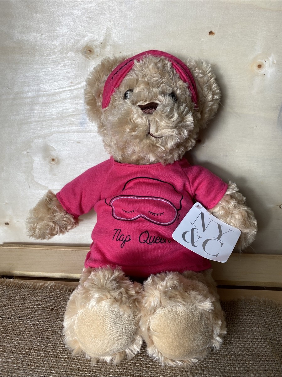New York & Company Nap Queen Teddy Bear Plush NY&C NY&CO for sale
