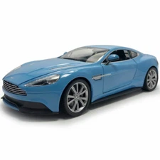 1/24 Scale Aston Martin Vanquish Model Car Diecast Collectible Vehicle Gift Blue