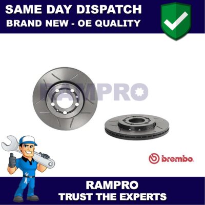 Rampro Front 2x Discs Fits VW Polo Golf Fox Skoda Fabia Seat Ibiza Audi A1 #2