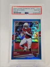 ENO BENJAMIN 2020 DONRUSS 'OPTIC FOOTBALL ROOKIE AQUA RC 138/299 GEM MINT PSA 10