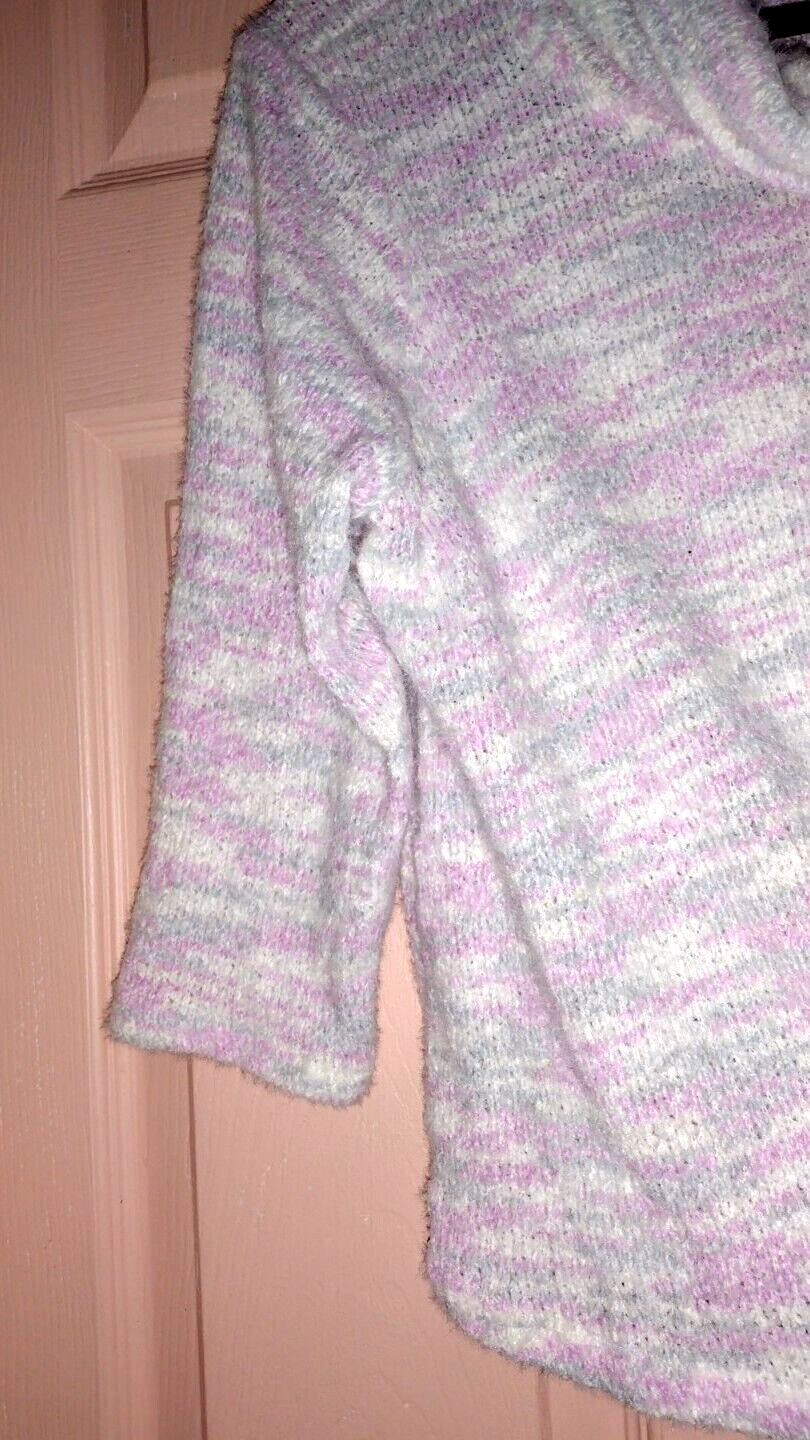 Ruby Rd. Violet & Gray PL Polyester - Nylon 3/4 S… - image 2