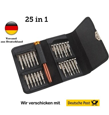 25 in 1  Werkzeug Set - Mini Schraubenzieher für Uhrmacher, Handy, PC, 