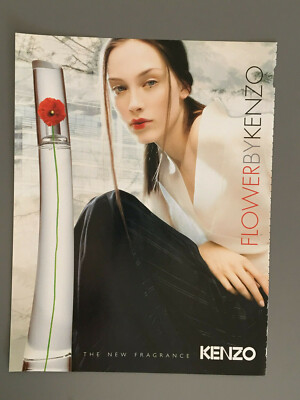 Kenzo Flower 2001 Vintage Magazine Print ad Fashion Po24 UK