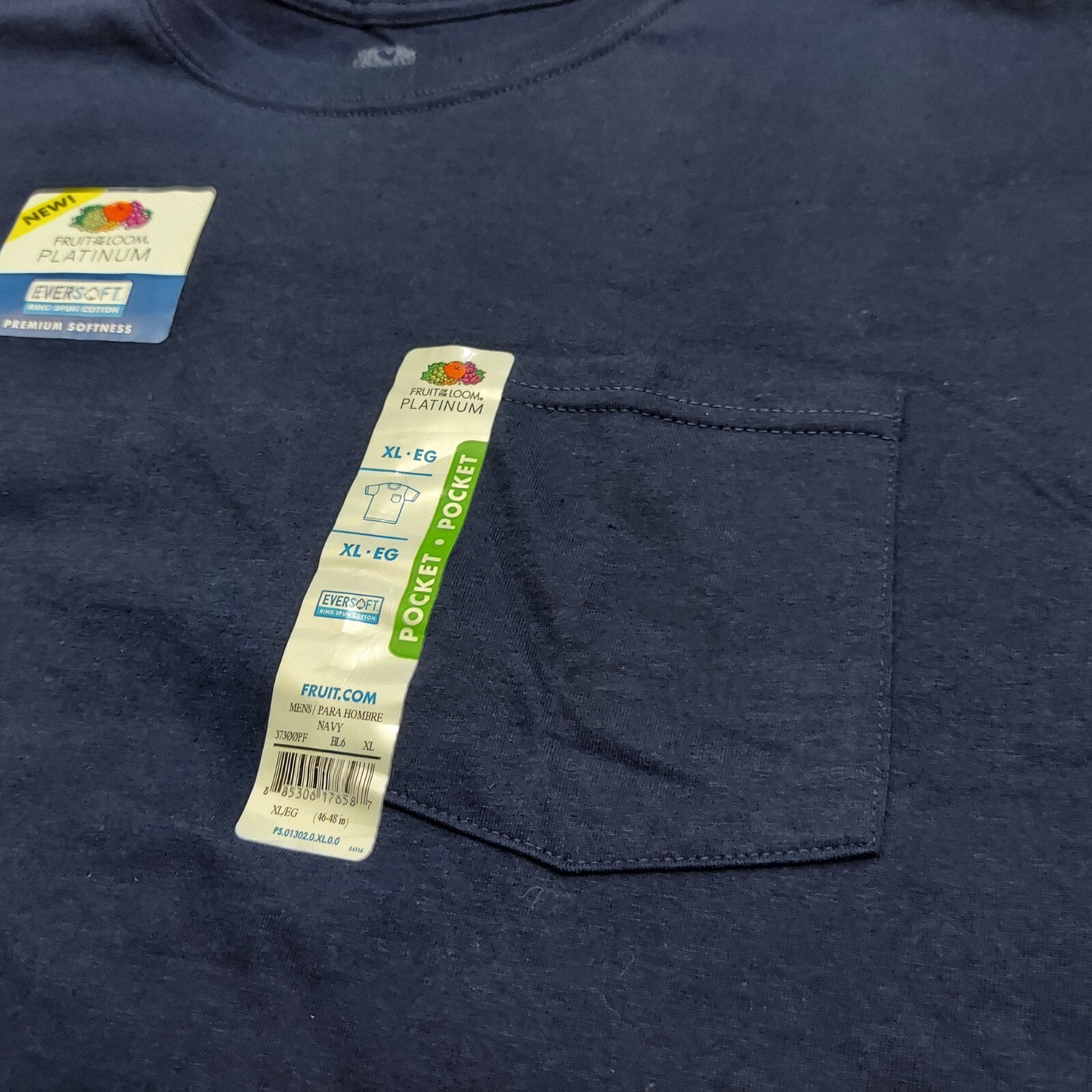 fruit of the loom platinum pocket t shirt men's