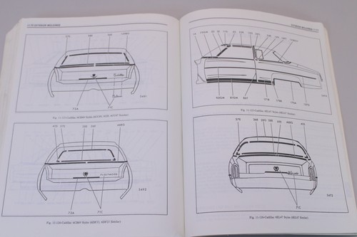 1974 GM Fisher Body Parts List Chevy Cadillac Buick Pontiac Oldsmobile - Picture 9 of 10