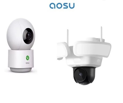 Floodlight Camera Security Camera Outdoor, and 3MP Baby Monitor 5G/2.4GHz Indoor