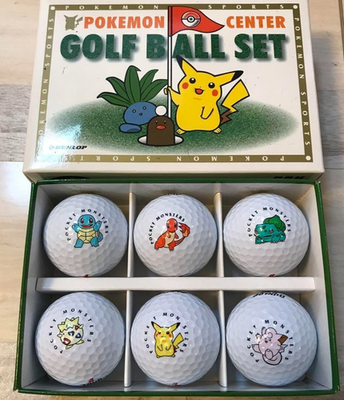 【非売品フルセット】　TOURSTAGE Pokémon Golf Ball Dunlop x Pokemon Collaboration Golf Ball 6 piece Rare Pikachu