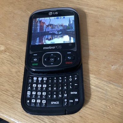 LG Imprint MN240 - Silver and Black ( MetroPCS ) Very Rare CDMA Slider Phone