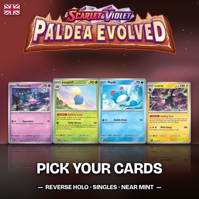Pokemon Cards Paldea Evolved PAL Reverse Holo Singles Choose English Near Mint