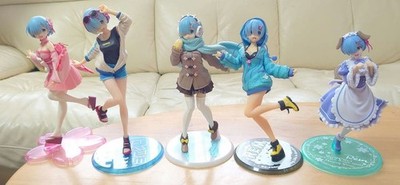 Re Zero Rem Figure Lot Collectible Anime Figure Set Authentic Japan Preowned