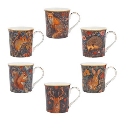 The Leonardo Collection - William Morris inspirierte Tierwelt Wandteppich Tasse