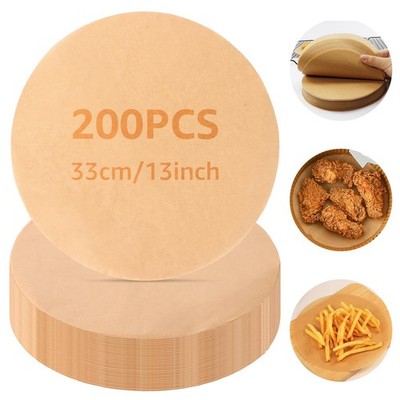 200 Fogli Di Carta Pergamena Rotonda 30 Cm – Antiaderente E Resistente Al Calore (230°C) Per Torte, Biscotti E Pizza - 3
