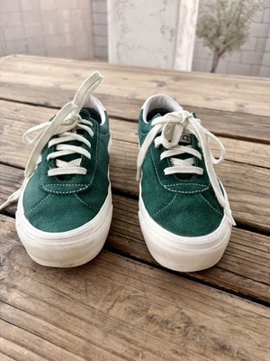 Vans Old School Sneakers Scotch Guard Green Suede Mens Size 7.5 Womens Size 9