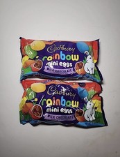 Lot Of 2 Cadbury Mini Eggs RAINBOW Milk Chocolate w/ Crisp Sugar Shell 8 oz Rare