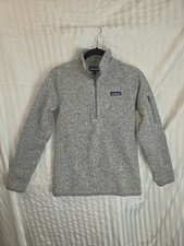 Patagonia Women's Better Sweater 1/4 Zip Pullover Fleece Gray, Size Medium