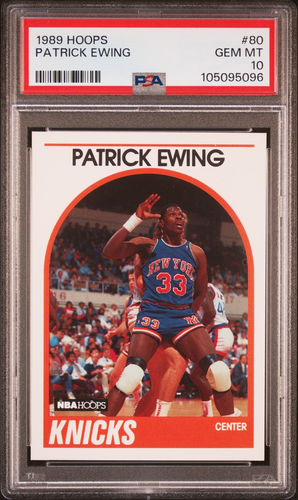 1989 HOOPS #80 PATRICK EWING PSA 10
