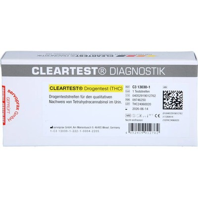 Cleartest Drogentest THC Teststreifen 1St - PZN 9746250
