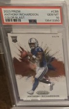 Anthony Richardson 2023 Prizm Color Blast Psa 10