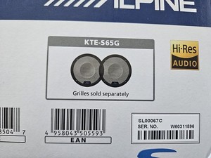 2 Pairs Of Alpine S2-S65 (MPN S2-S65) 6-1/2in Coaxial 2-Way Car Speakers 80W RMS