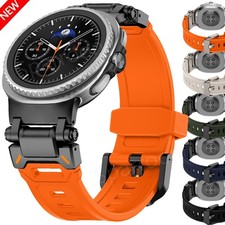 For Samsung Galaxy Watch 8/8 Classic 40/44/46mm Band Metal+Silicone Rubber Strap