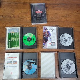 Lot of 5 Sega Saturn Sports Games w Cases Madden 98, NHL 97 96, Boxing Football