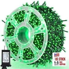 164Ft 500 LED St. Patrick's Day Lights, Waterproof 8 Twinkle with 164FT Green