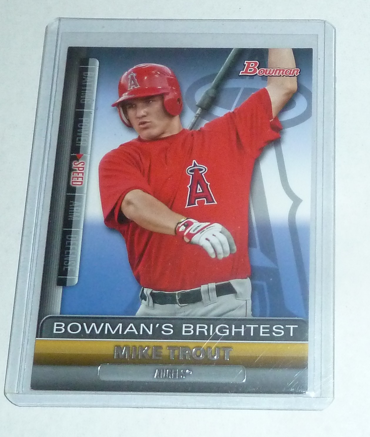2011 Bowman Bowman's Brightest MIKE TROUT Angels # BBR6 RC Rookie