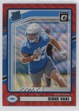 2024 Panini Donruss Rated Rookie Optic Preview Red Wave Prizm Sione Vaki 17wc