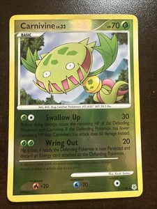 Carnivine 21/130 Reverse Holo Rare Light DMG Pokemon TCG Diamond & Pearl 