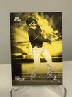 2025 Topps Black & White - Mike Trout #106 Yellow /75 Angels