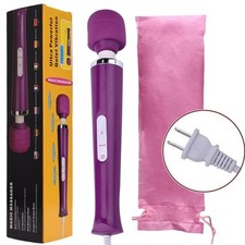 Ultra-Powerful Rechargeable Massager 20 Speeds 10 Vibrations Purple Bliss