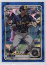 2020 Bowman Chrome Draft Sapphire Edition Zavier Warren #BD-97 17yt