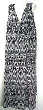 MLLE GABRIELLE BLACK & WHITE MAXI  WRAP DRESS 2X 22 24 PLUS SIZE DRESS NEW NWT 