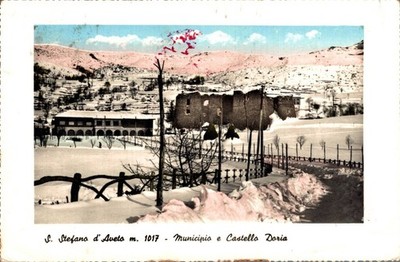 Genoa S. Stefano d'Aveto Town Hall and Castle Doria F. Large Shipped