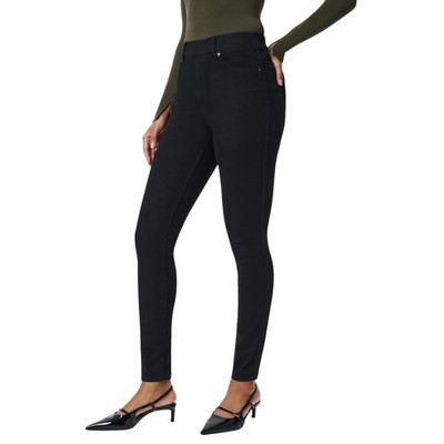 Spanx Jeans Womens Medium Black Spanxshape Everywear Ankle Skinny Shaping 20278