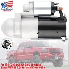 OEM Starter for Chevy GMC Silverado Sierra V8 4.8L & 5.3L 1999-2003 6489 SDR0070