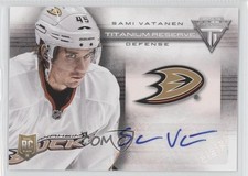 2013-14 Panini Titanium Reserve Signatures Sami Vatanen #TR-SV Auto 0f8
