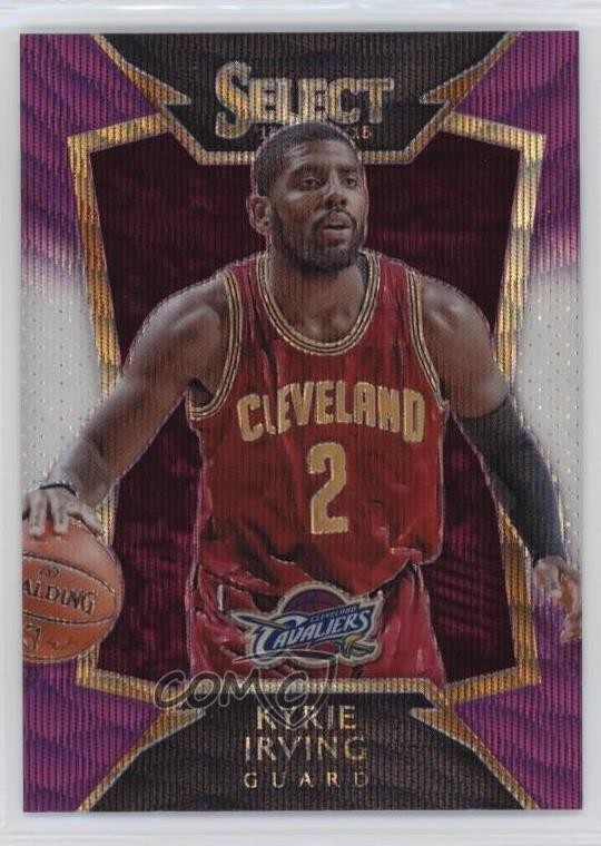 2014-15 Panini Select Concourse Purple & White Prizm Kyrie Irving #65 3dc