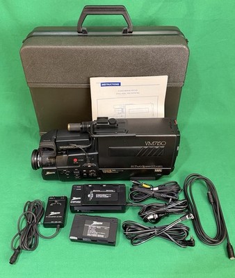 Zenith VM7150 VHS Video Camera w/Case, Charger, Manual, Accs - For Parts/Repair