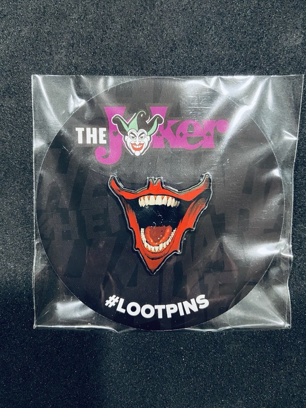 The Joker Pin Pinback Loot Crate Exclusive #LootPins Lips Mouth