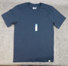 Carhartt T-Shirt Men's SMALL Navy Blue Relaxed Fit Heavyweight NWT